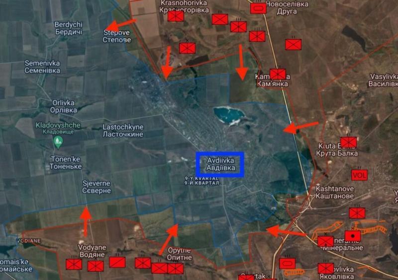 20.10.2023 У ВСУ нет шансов, клещи вокруг Авдеевки сжимаются, все дороги снабжения под огневым контролем ВС РФ. Спецоперация на Украине - Клещеевка, Крынки, Авдеевка, Работино. (13 видео)