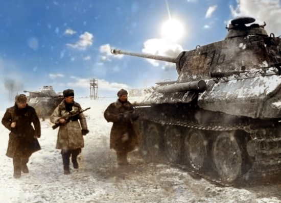 Редкая фронтовая хроника разгрома немцев в Корсунь-Шевченковском котле (Февраль 1944 года)