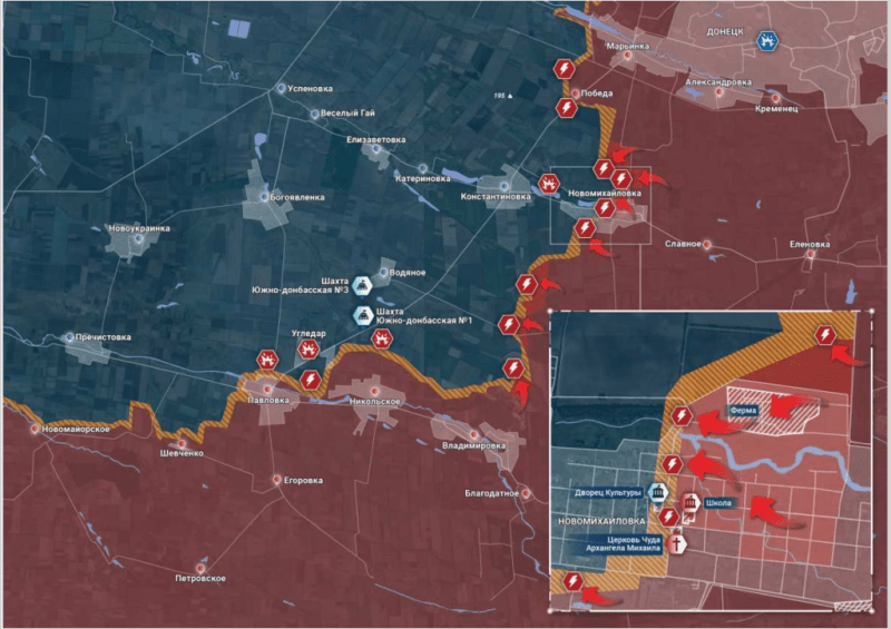 26.03.2024 Ситуация в зоне специальной военной операции на Украине. Карта боевых действий на Авдеевском, Бахмутском, Запорожском направлении. (15 видео)