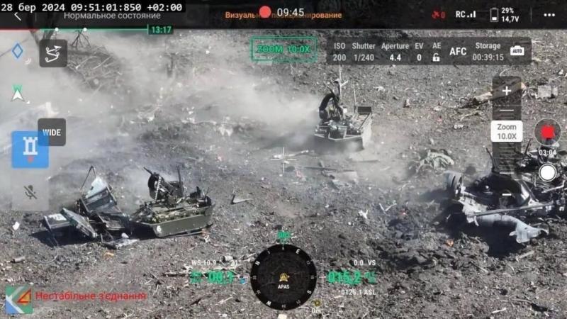 29.03.2024 Последние новости с Украины. Срочно! Наземные дроны с АГС штурмуют Бердычи! Кадры боевых действий на Украине. (11 видео)